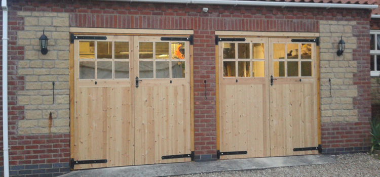 Side Hinged Wooden Garage Doors Muskoka